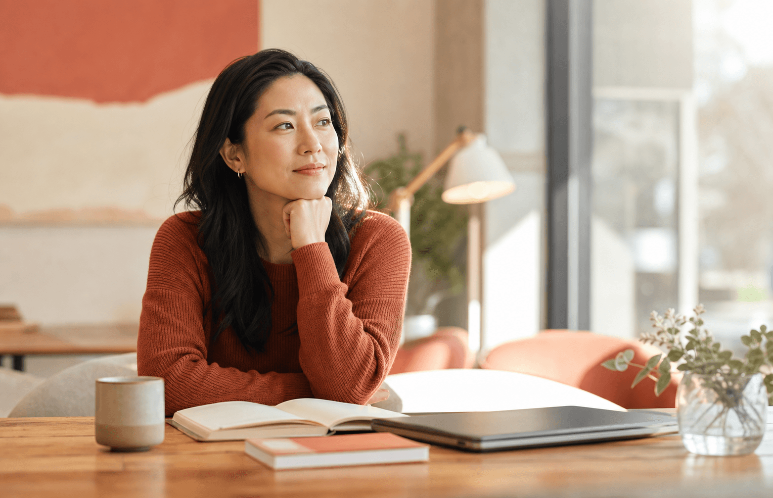 Professional preparing to review an employment offer